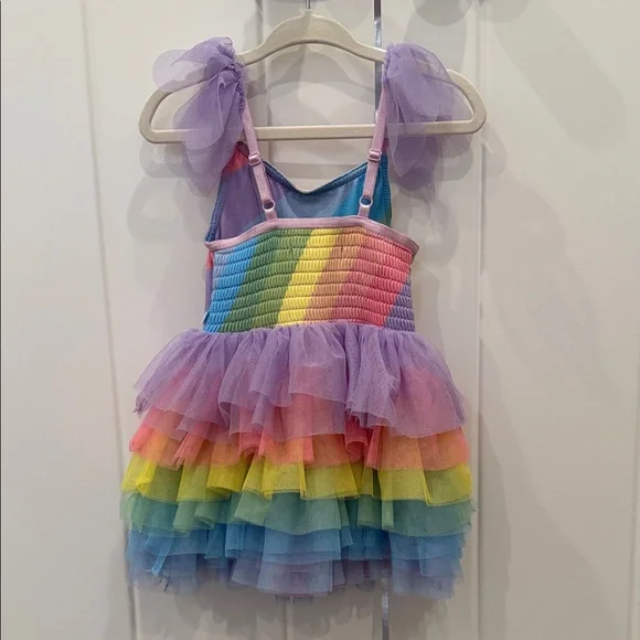Posh Peanut Rainbow Striped Tutu Dress - Picture 3 of 3